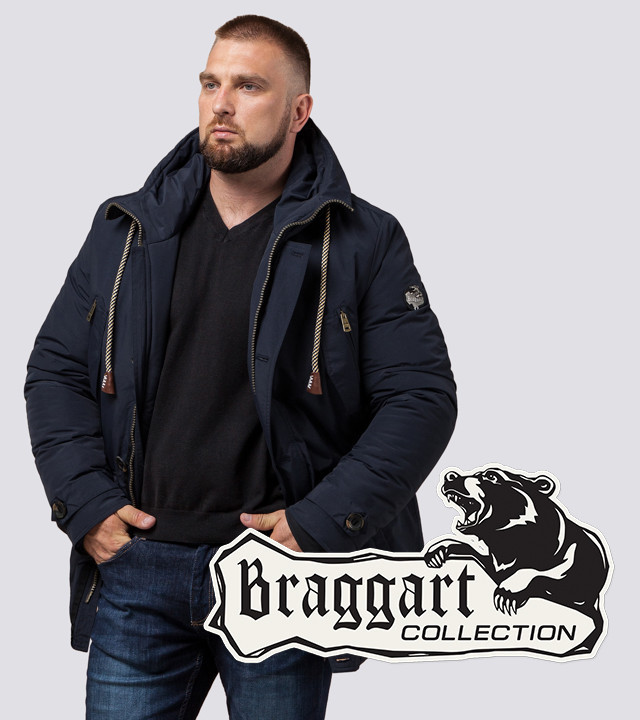 Braggart Arctic 45950 | Парка зимняя для мужчин синяя р. 46