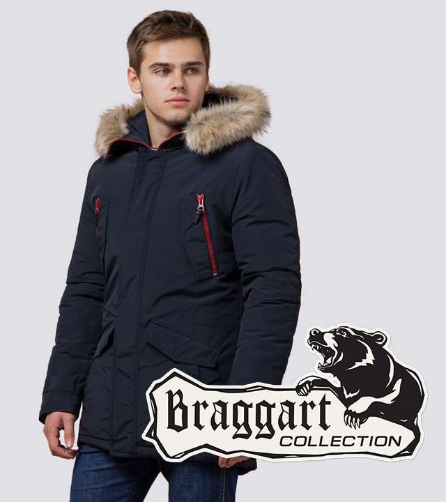 Braggart Arctic 37560 | Мужская парка на зиму синяя р. 54