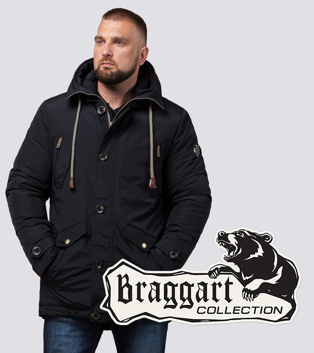 Braggart Arctic 45950 | Мужская зимняя парка черная р. 46 48