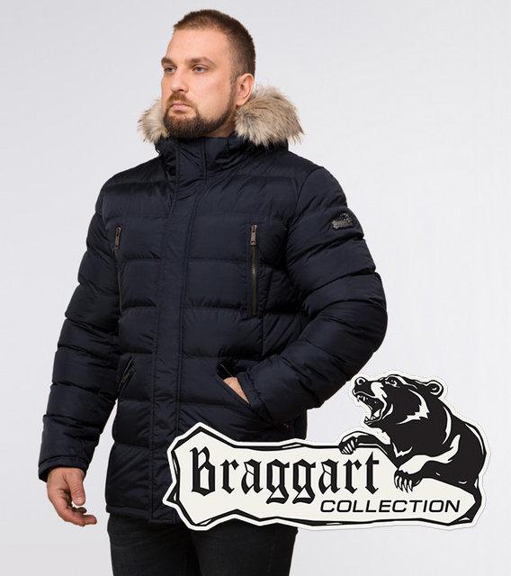 Мужская теплая зимняя куртка большых размеров Braggart Titans 23752 р. 56