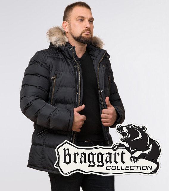 Мужская теплая зимняя куртка большых размеров Braggart Titans 23752 р. 56, 58, 62