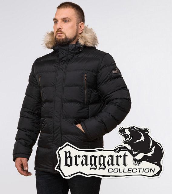 Мужская теплая зимняя куртка большых размеров Braggart Titans 23752 р. 60