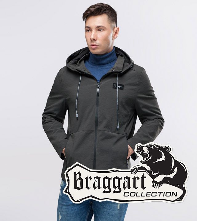 Braggart Youth | Ветровка осенняя 24242 темно-серый р. 48