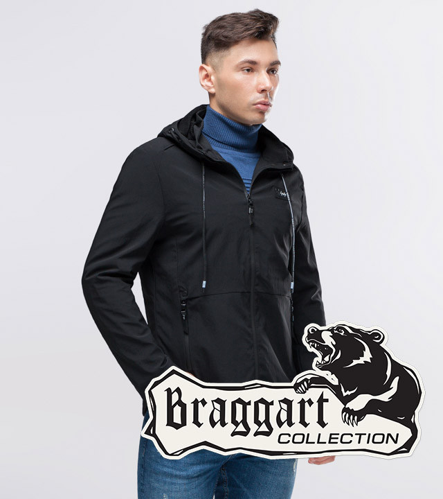 Braggart Youth | Осенняя ветровка 24242 черный р. 46