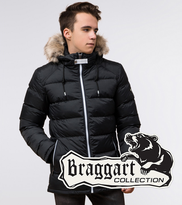 Подросток 13-17 лет | Зимняя куртка Braggart Teenager 73563 графит р. 40 42 44 46