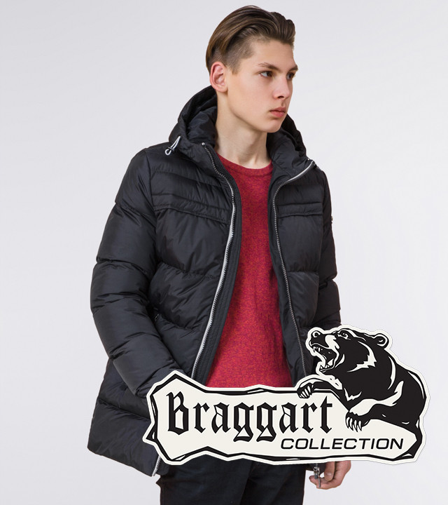 Подросток 13-17 лет | Зимняя куртка Braggart Teenager 71293 графит р. 40 42 44