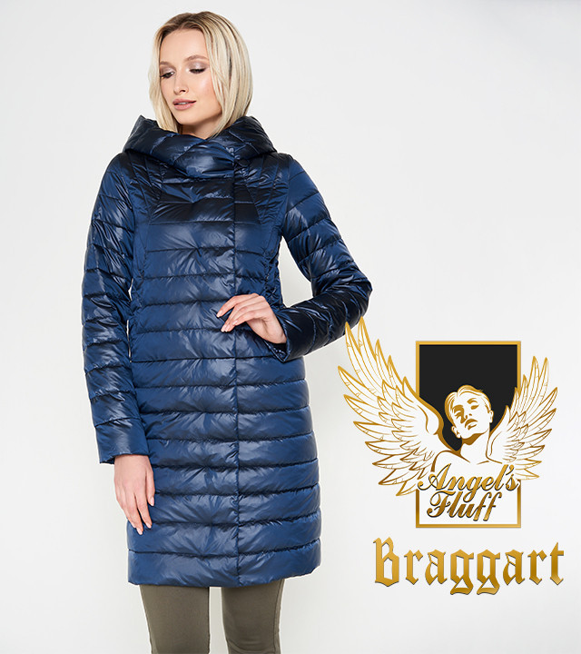 Braggart Angel's Fluff 28215 | Женский воздуховик весна-осень темная лазурь р.42 44 46 48 50