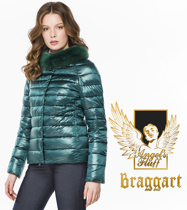 Braggart Angel's Fluff 40267 | Воздуховик осенне-весенний для женщин изумрудный р. 42 44 46 48 50 52 54