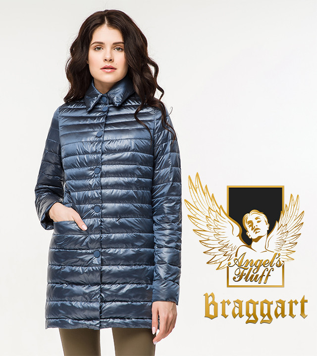 Braggart Angel's Fluff 41323 | Женский весенне-осенний воздуховик темная лазурь р. 42 44 46 48 50 52 54