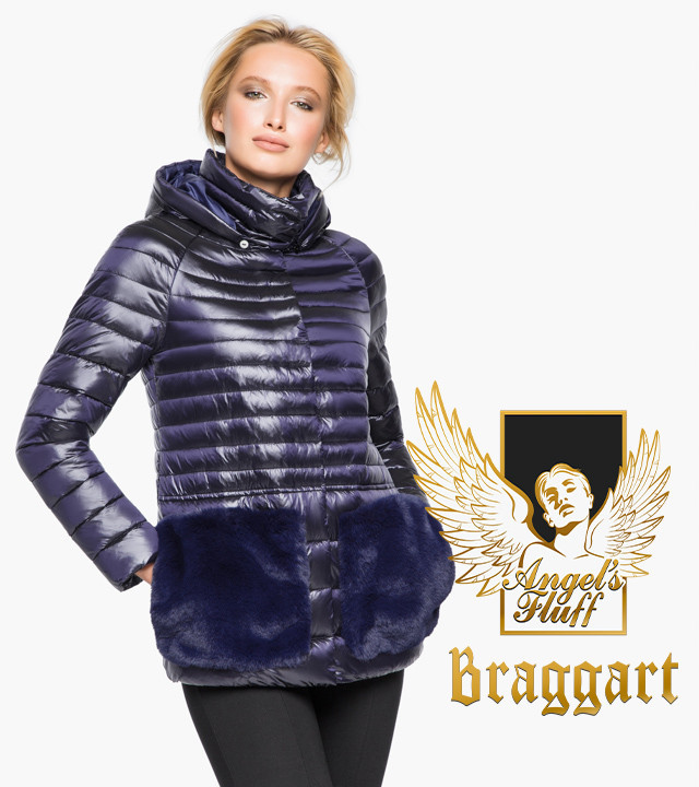 Braggart Angel's Fluff 15115 | Женский воздуховик весенне-осенний фиолетовый р. 42 44 46 48 50 52 54