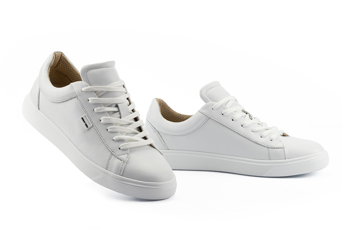 Жіночі кеди шкіряні весна / осінь білі Favi 0117/2 Casual р. 36 39 40