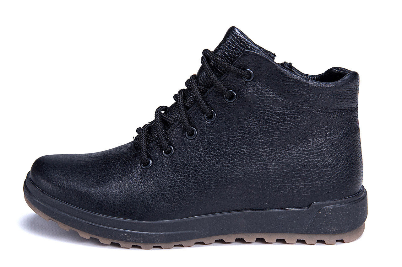 Мужские зимние кожаные ботинки E-series black New Line р. 40 41 42 43 44 45