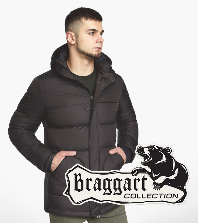 Braggart Dress Code 27544 | Мужская зимняя куртка шоколадная р. 46 48 50 52 54 56