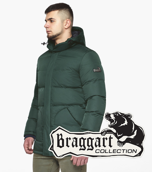 Braggart Dress Code 27544 | Мужская зимняя куртка темно-зеленая р. 46 48 50 52 54 56