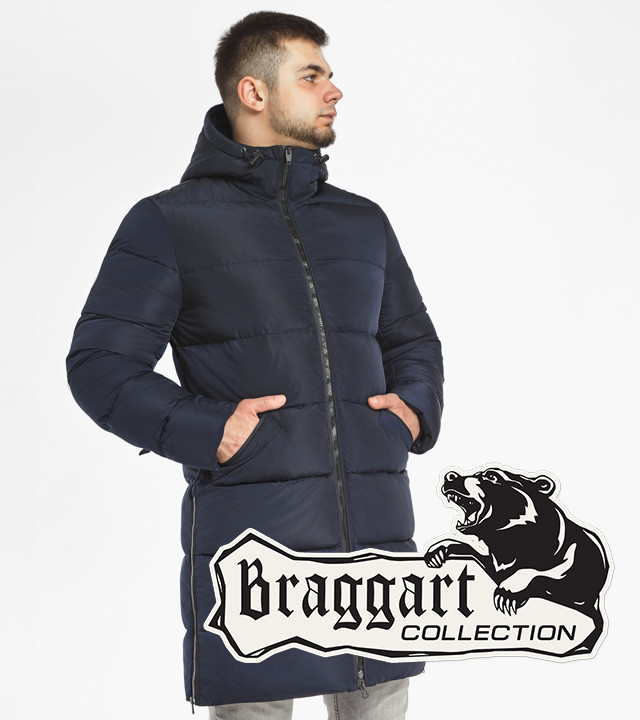 Braggart Dress Code 24574 | Мужская зимняя куртка темно-синяя р. 52 54 56