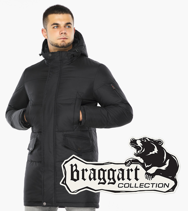 Braggart Dress Code 47620 | Мужская зимняя куртка черная р. 48 50 52 54 56