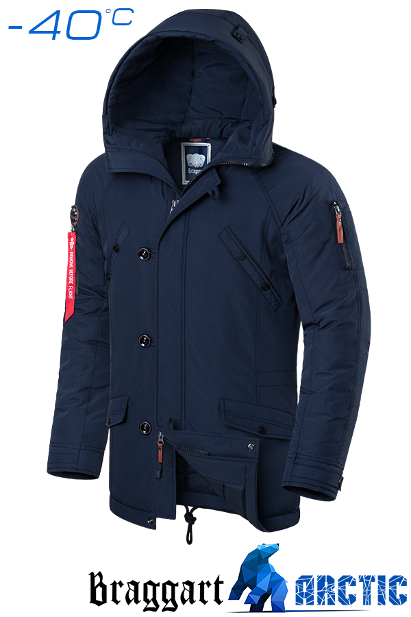 Мужская зимняя теплая куртка Braggart Arctic - 40 градусов р. 48 50 54 56