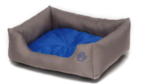 Лежак для собак Noble Pet Richard R2108/85 серо-синий (85 х 70 х 19 см)