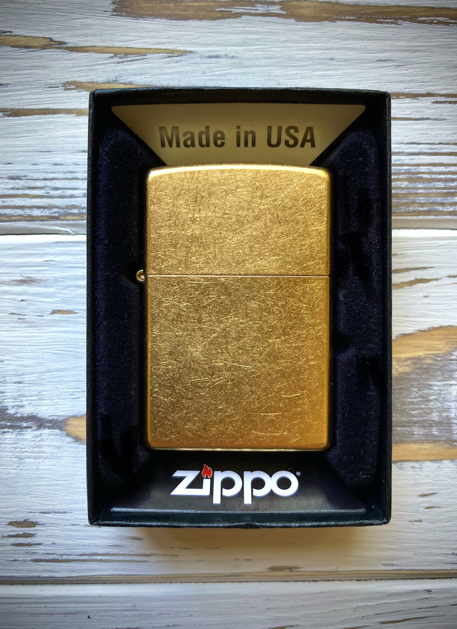 Зажигалка Zippo 207 REG GOLD DUST