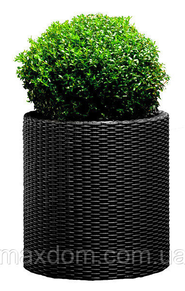 Горшок для цветов 39 л. Cylinder Planter Large, серый