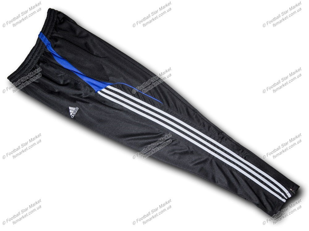 Штаны зауженные ADIDAS синие полоски