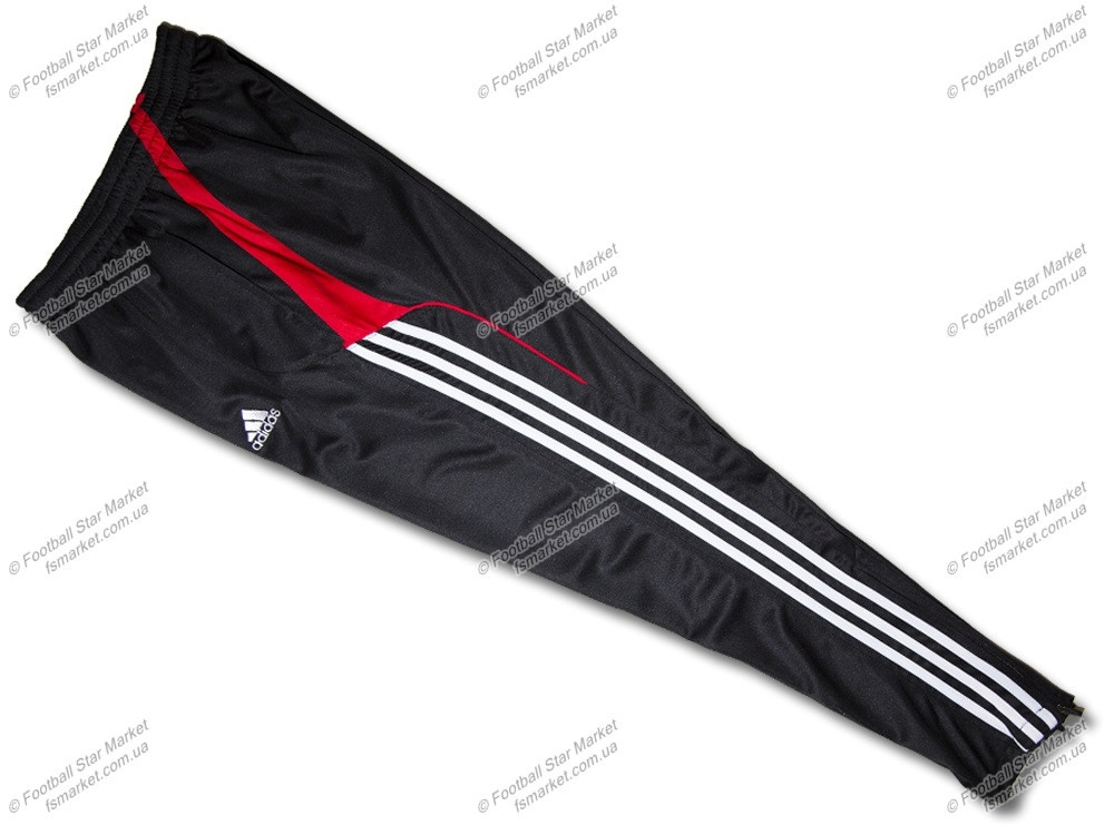 Штаны зауженные ADIDAS красные полоски