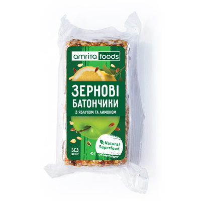 Зерновые батончики с яблоком и лимоном