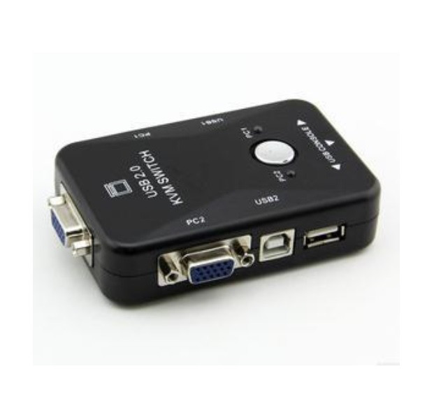 2-портовый KVM свич-переключатель для компьютеров USB + VGA Модель KVM21UA