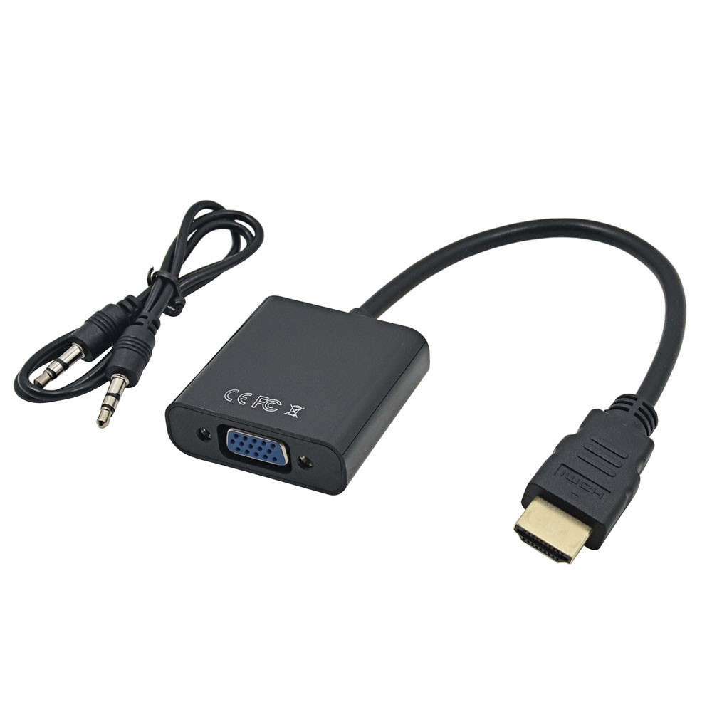 Адаптер-конвертер HDMI на VGA + звук (переходник) Converter эмулятор монитора