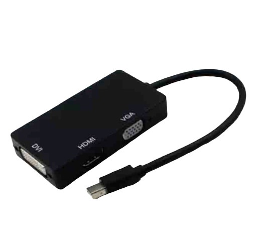Переходник для MacBook Pro Thunderbolt к DVI + VGA + HDMI черный