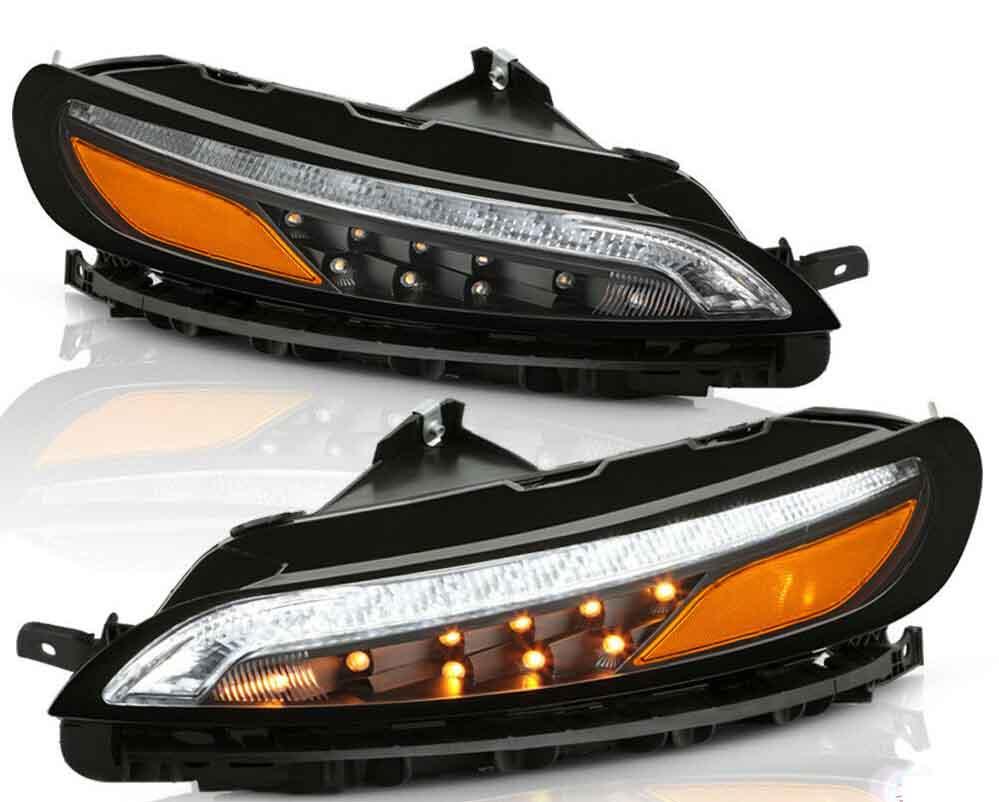 Левая DRL (ДХО) ЧЕРНАЯ для Jeep Cherokee KL 2014-2018 Новые. 68157103AQ Джип Чероки (КЛ) LED BLACK