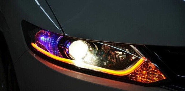 45 см. гибкие дхо Flexible DRL ходовые огни с функцией поворота. Цена за ПАРУ