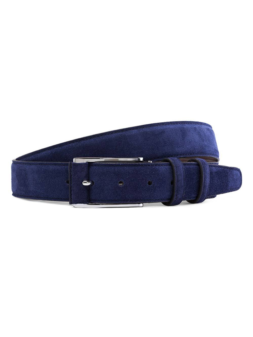 Ремень замшевый Navy Blue