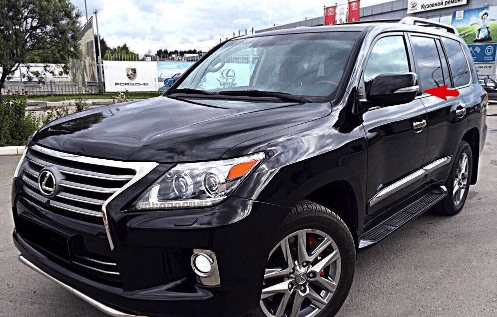 Рестайлинговые заменяемые крышки с поворотами Toyota LC 200 2007-2011 / Lexus LX 570 2007-2011 модель Lexus LX 2012+ цвет белый перламутр | ДекорАвто