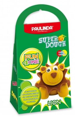 Масса для лепки Paulinda Super Dough Fun4one Лев (подвижные глаза) PL-1542 (PL-1542)