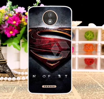Чехол с рисунком для Motorola Moto C Plus - Яркий супер