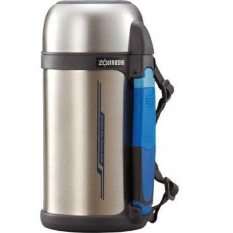 Термос ZOJIRUSHI SF-CС15XA 1.5 л (складная ручка+ремешок) стальной