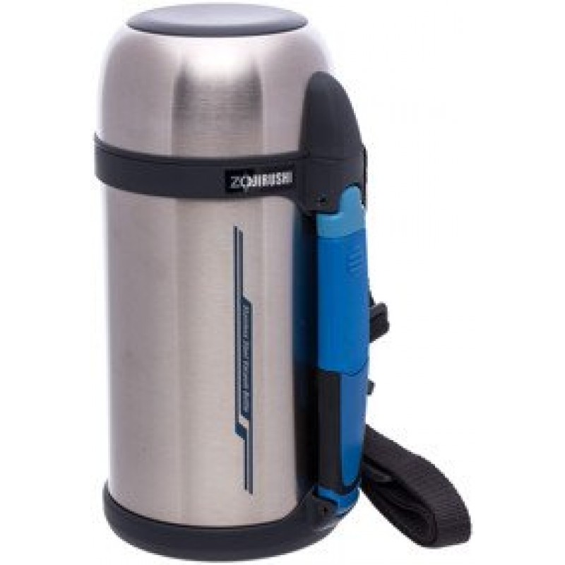 Термос ZOJIRUSHI SF-CС13ХA 1.3 л (складная ручка+ремешок) стальной