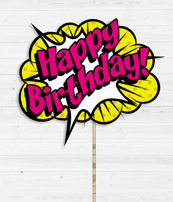 Табличка для фотосессии "Happy Birthday"