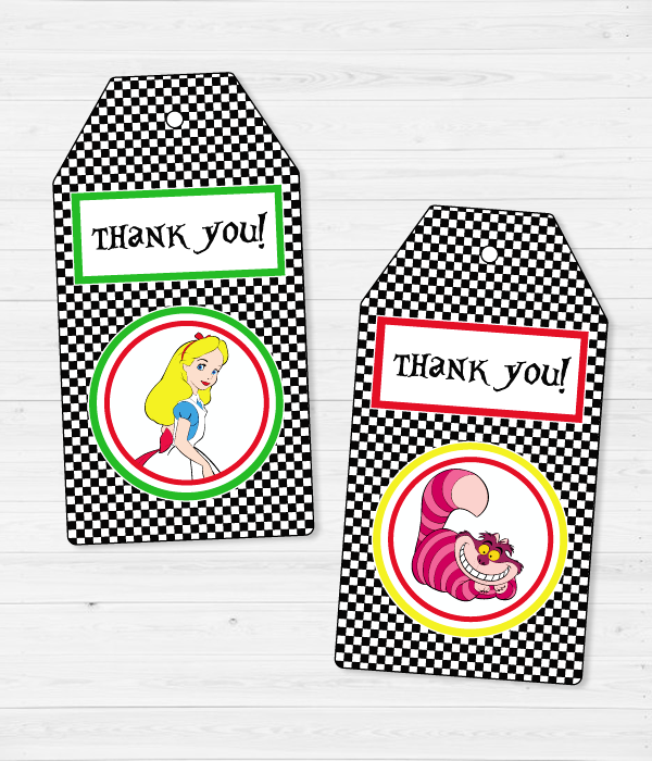 Ярлычки "Thank you" для украшения подарков гостям (10 шт.)