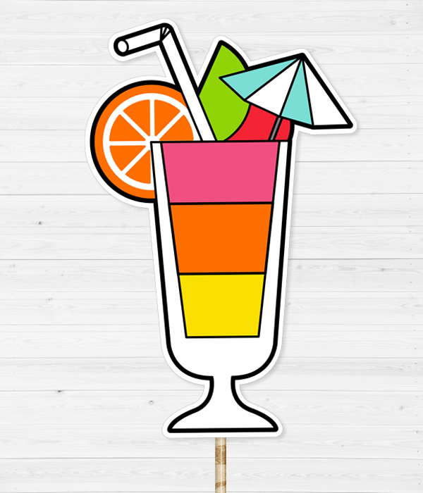 Аксессуар для фотосессии "Коктейль"