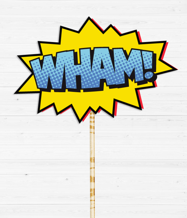 Табличка для фотосессии "WHAM!"