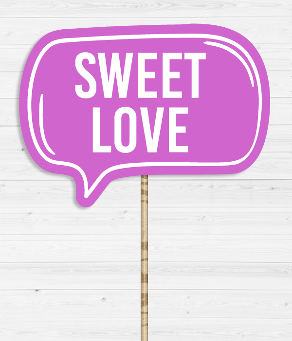 Табличка для фотосессии "Sweet love"