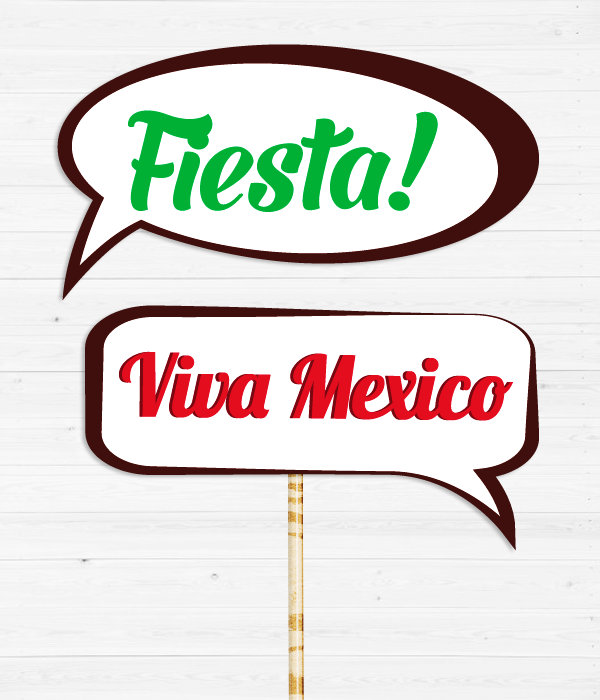 Таблички для фотосессии на мексиканской вечеринке (2 шт.)