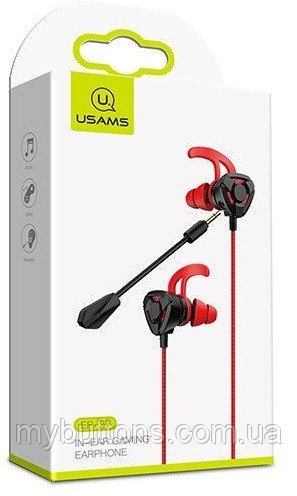 Игровые стерео наушники с двойным микрофоном USAMS EP-27 Jack 3.5 mm