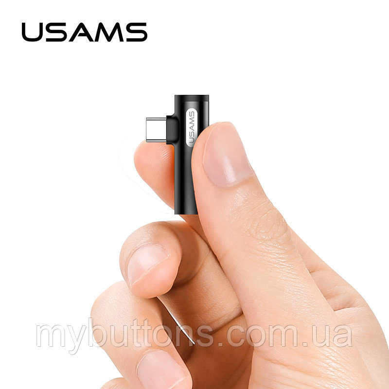Игровой переходник (сплиттер, splitter) USAMS Type-C to Type-C/3.5mm US-SJ277 AU07