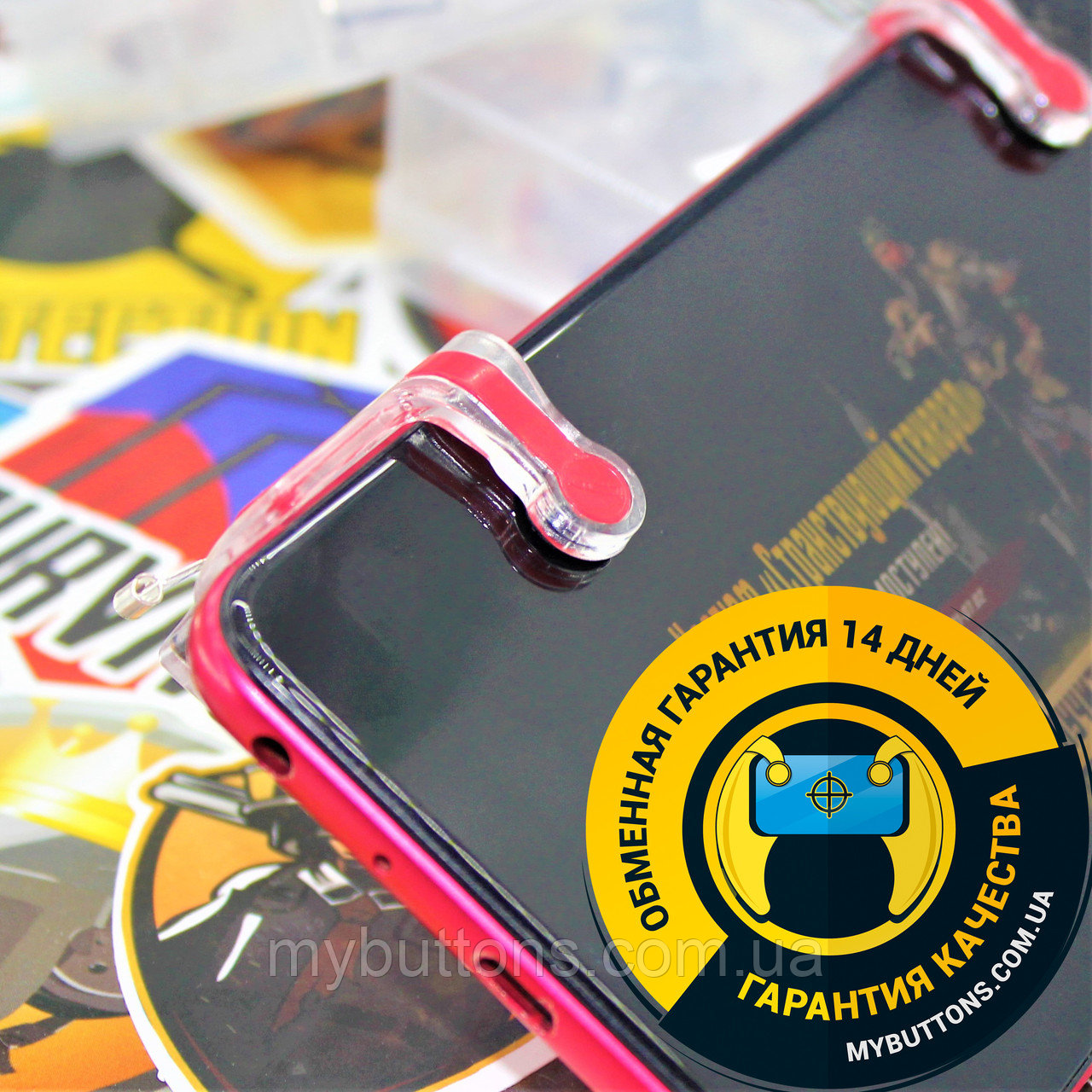 Триггеры MN Transparant Black Pubg Call Of Duty Free Fire (геймпад, курки, контроллер, джойстики)
