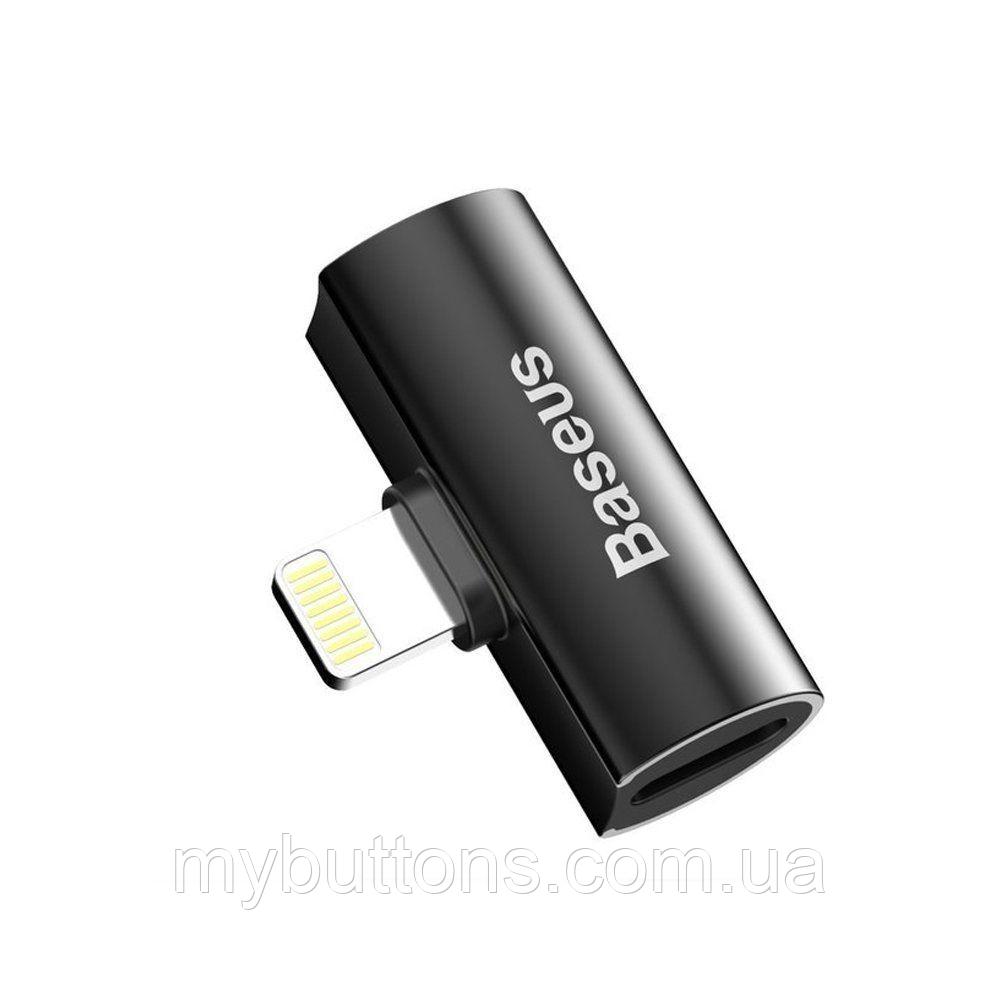 Игровой переходник (сплиттер, splitter) AUX Baseus L46 Apple Lightning to Lighting charging + Lightning audio