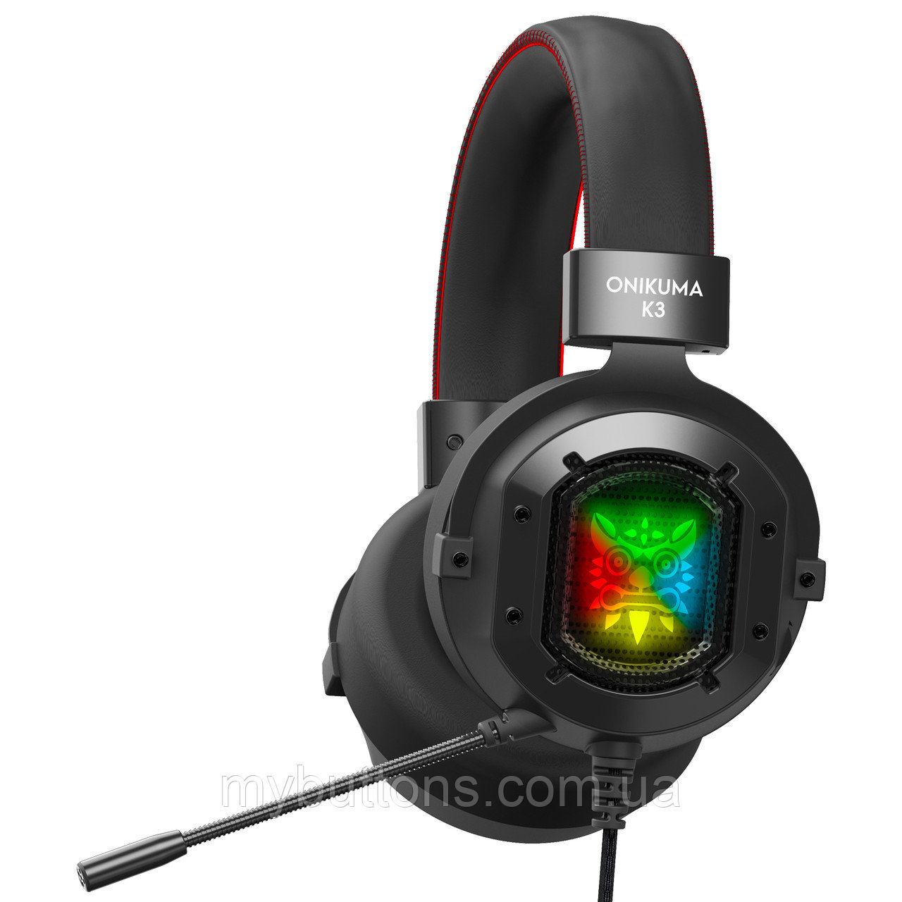 Игровые наушники ONIKUMA K3 с нерегулируемой RGB подсветкой и микрофоном