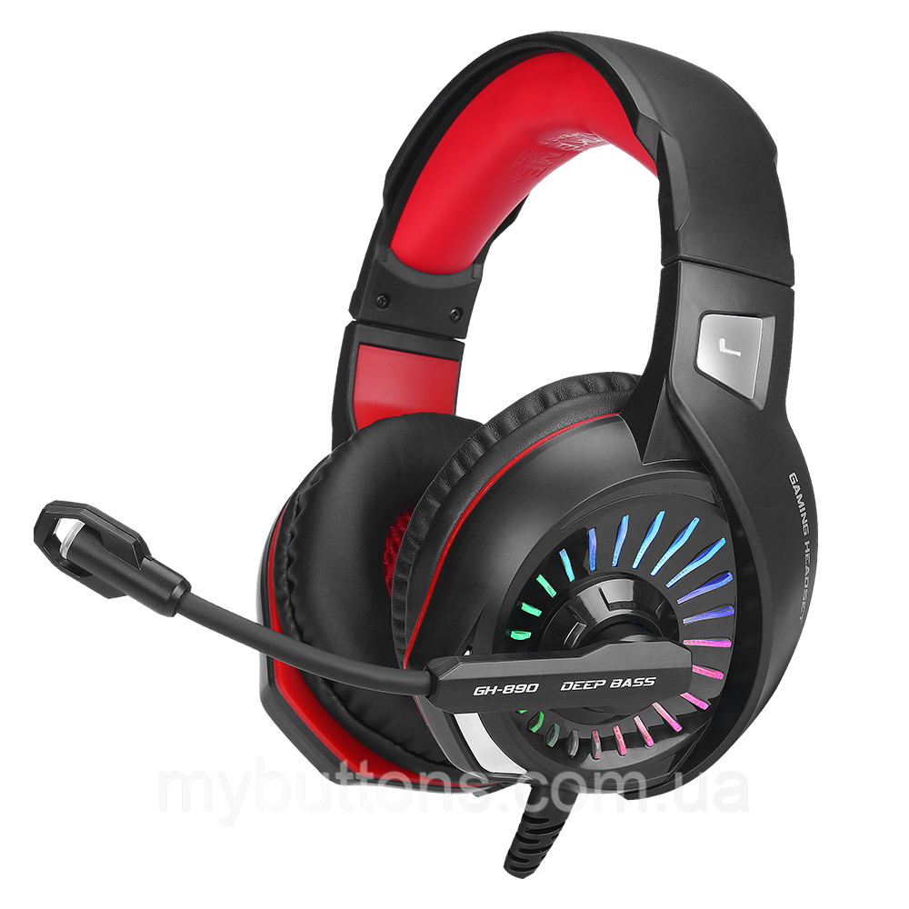 Игровые наушники XTRIKE ME Backlit GH-890 с 7ми цветной смешанной подсветкой и микрофоном